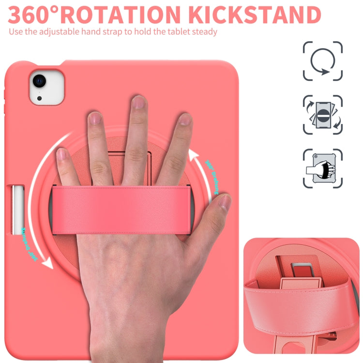 360 Degree Rotation PC + TPU Protective Case with Holder & Hand-strap & Pen Slot For iPad Air 2022 / Air 2020 10.9