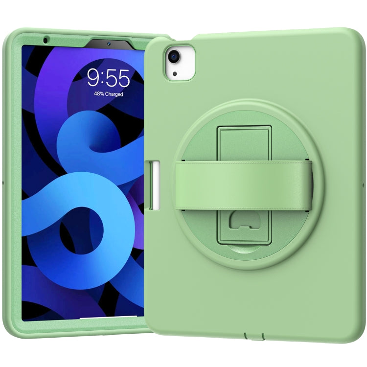 360 Degree Rotation PC + TPU Protective Case with Holder & Hand-strap & Pen Slot For iPad Air 2022 / Air 2020 10.9