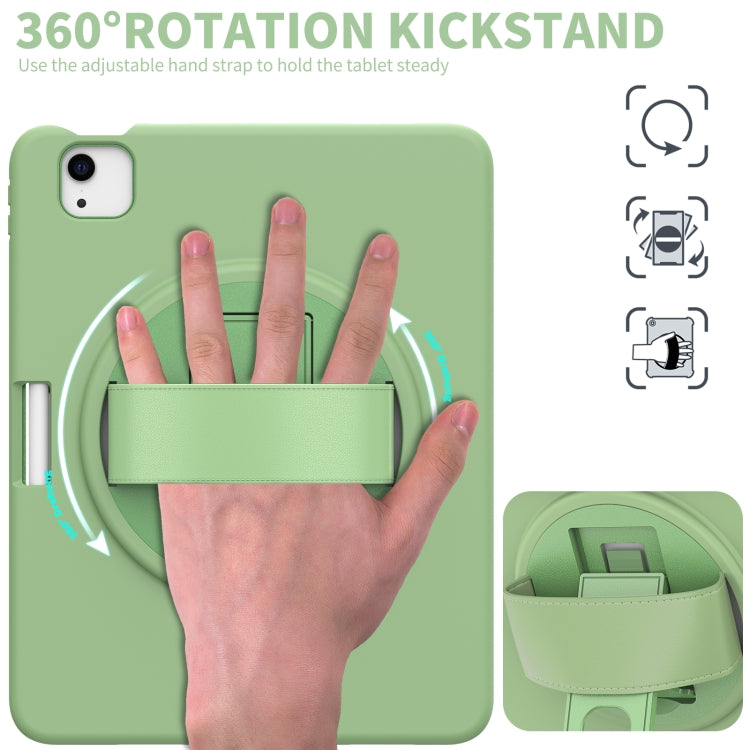 360 Degree Rotation PC + TPU Protective Case with Holder & Hand-strap & Pen Slot For iPad Air 2022 / Air 2020 10.9