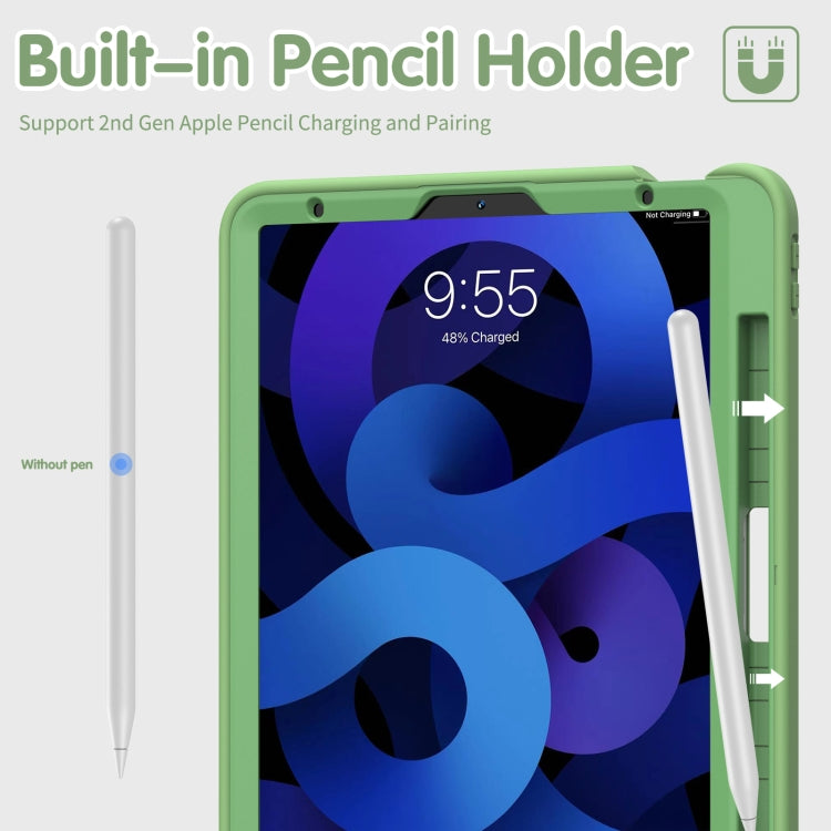 360 Degree Rotation PC + TPU Protective Case with Holder & Hand-strap & Pen Slot For iPad Air 2022 / Air 2020 10.9