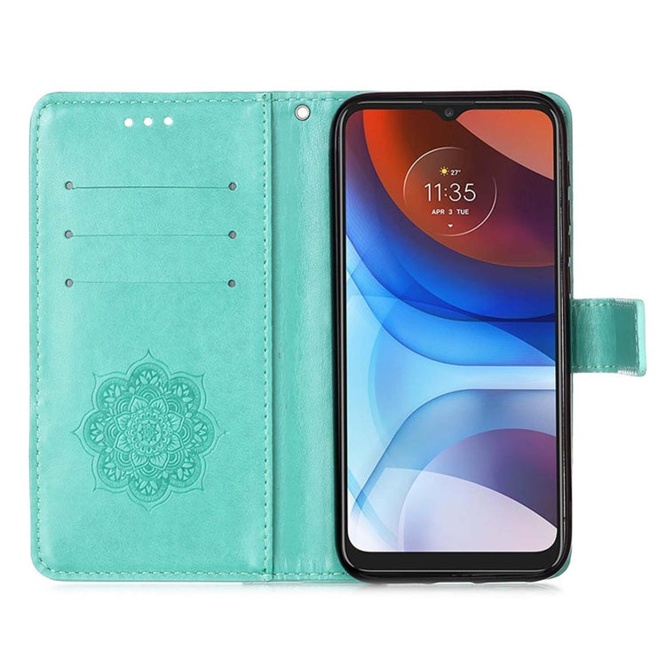 For Motorola Moto E7 Power Dream Catcher Printing Horizontal Flip Leather Case with Holder & Card Slots & Wallet & Lanyard