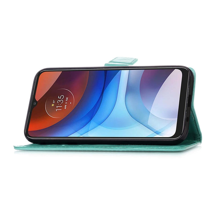 For Motorola Moto E7 Power Dream Catcher Printing Horizontal Flip Leather Case with Holder & Card Slots & Wallet & Lanyard