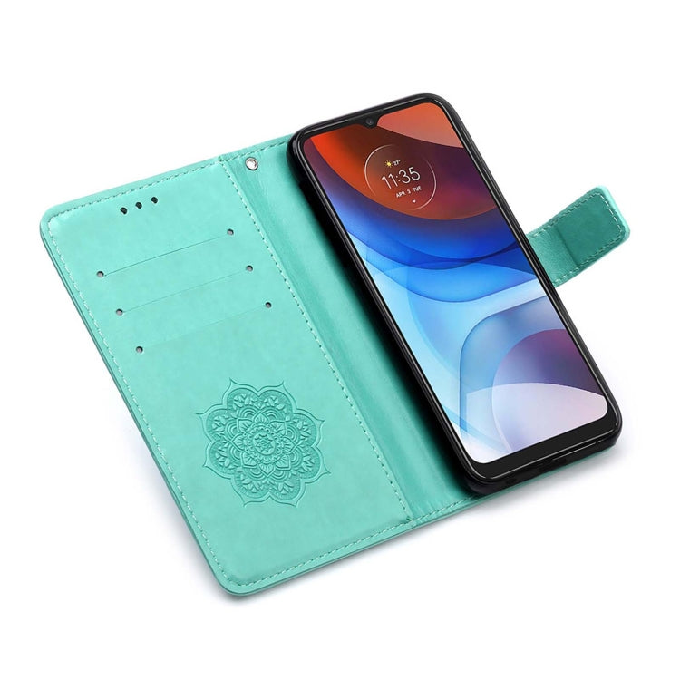 For Motorola Moto E7 Power Dream Catcher Printing Horizontal Flip Leather Case with Holder & Card Slots & Wallet & Lanyard