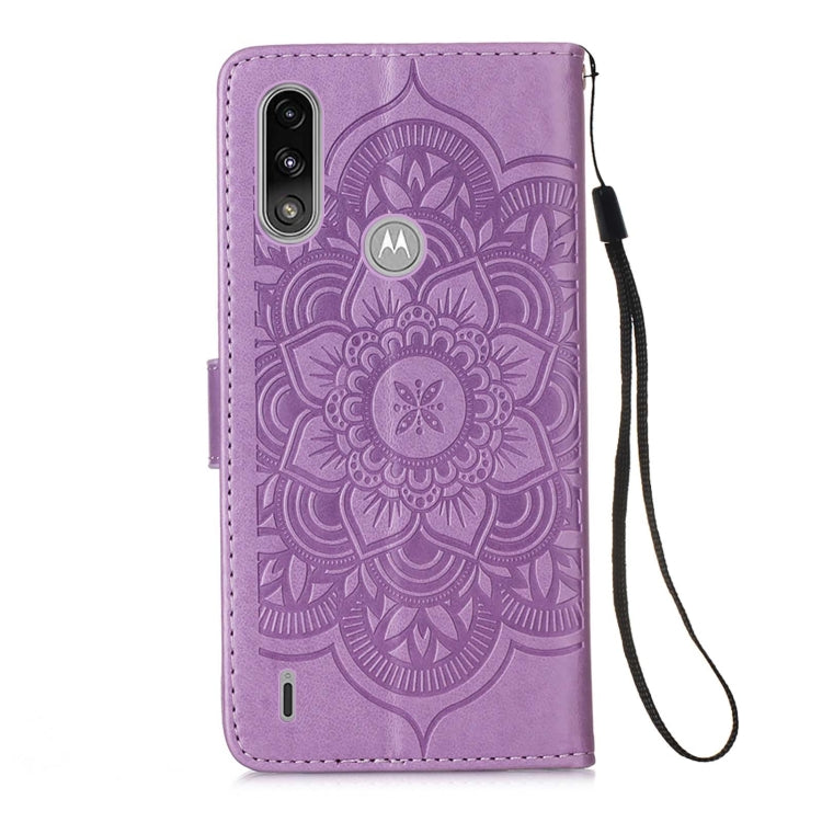 For Motorola Moto E7 Power Dream Catcher Printing Horizontal Flip Leather Case with Holder & Card Slots & Wallet & Lanyard