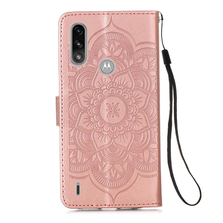 For Motorola Moto E7 Power Dream Catcher Printing Horizontal Flip Leather Case with Holder & Card Slots & Wallet & Lanyard