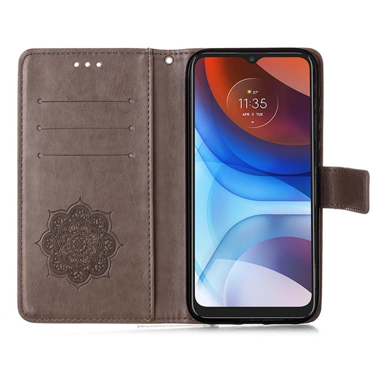 For Motorola Moto E7 Power Dream Catcher Printing Horizontal Flip Leather Case with Holder & Card Slots & Wallet & Lanyard