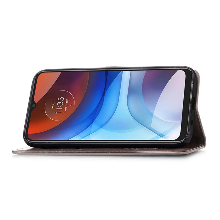 For Motorola Moto E7 Power Dream Catcher Printing Horizontal Flip Leather Case with Holder & Card Slots & Wallet & Lanyard