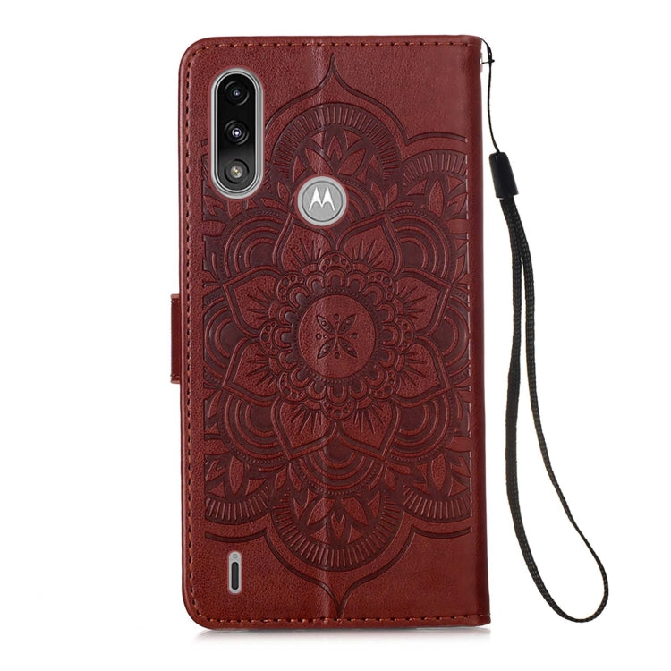 For Motorola Moto E7 Power Dream Catcher Printing Horizontal Flip Leather Case with Holder & Card Slots & Wallet & Lanyard