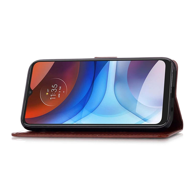 For Motorola Moto E7 Power Dream Catcher Printing Horizontal Flip Leather Case with Holder & Card Slots & Wallet & Lanyard