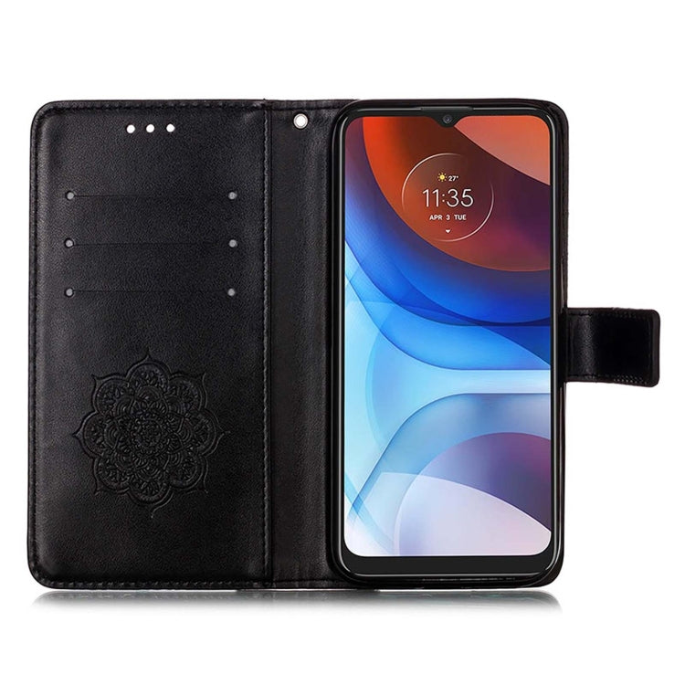For Motorola Moto E7 Power Dream Catcher Printing Horizontal Flip Leather Case with Holder & Card Slots & Wallet & Lanyard