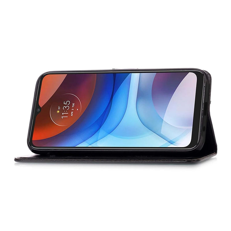 For Motorola Moto E7 Power Dream Catcher Printing Horizontal Flip Leather Case with Holder & Card Slots & Wallet & Lanyard