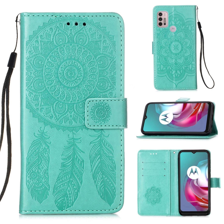 For Motorola Moto G30 / G10 / G10 Power Dream Catcher Printing Horizontal Flip Leather Case with Holder & Card Slots & Wallet & Lanyard
