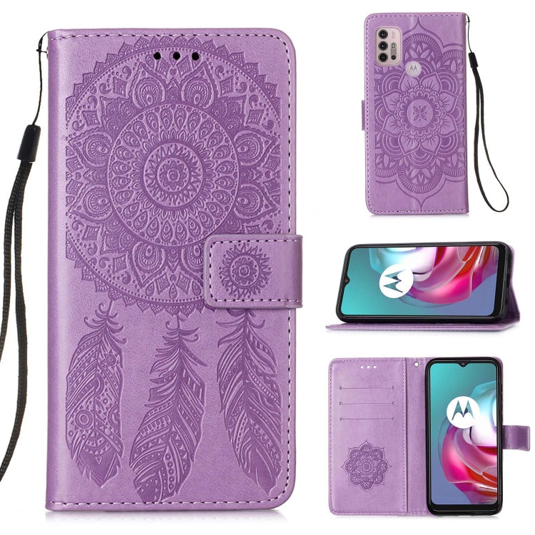 For Motorola Moto G30 / G10 / G10 Power Dream Catcher Printing Horizontal Flip Leather Case with Holder & Card Slots & Wallet & Lanyard