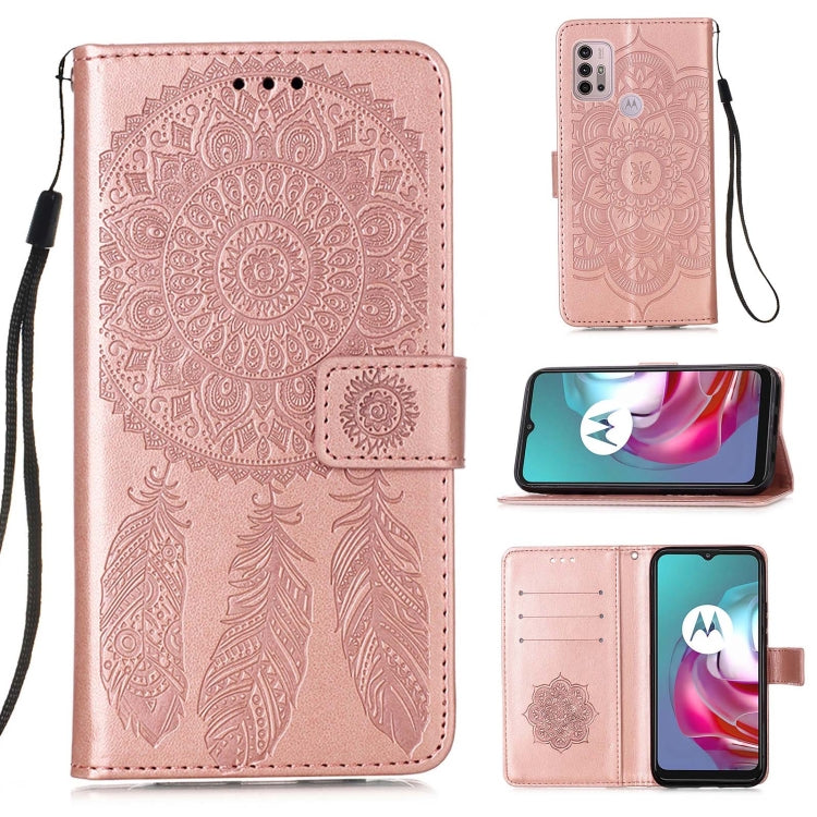 For Motorola Moto G30 / G10 / G10 Power Dream Catcher Printing Horizontal Flip Leather Case with Holder & Card Slots & Wallet & Lanyard