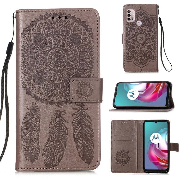 For Motorola Moto G30 / G10 / G10 Power Dream Catcher Printing Horizontal Flip Leather Case with Holder & Card Slots & Wallet & Lanyard