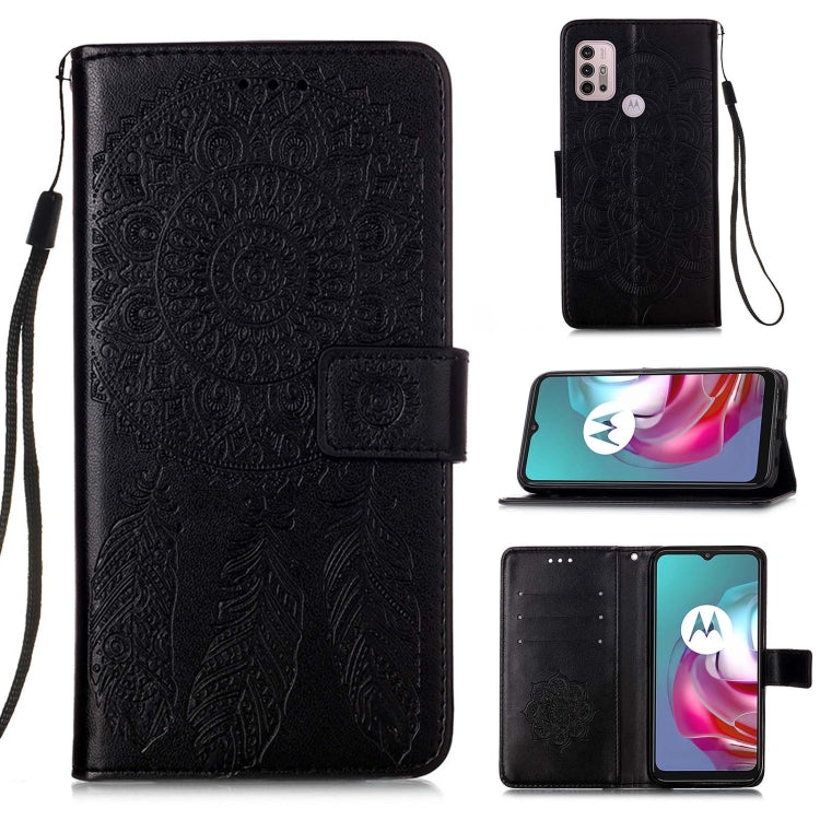 For Motorola Moto G30 / G10 / G10 Power Dream Catcher Printing Horizontal Flip Leather Case with Holder & Card Slots & Wallet & Lanyard
