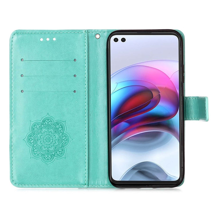 For Motorola Moto G100 / Edge S Dream Catcher Printing Horizontal Flip Leather Case with Holder & Card Slots & Wallet & Lanyard