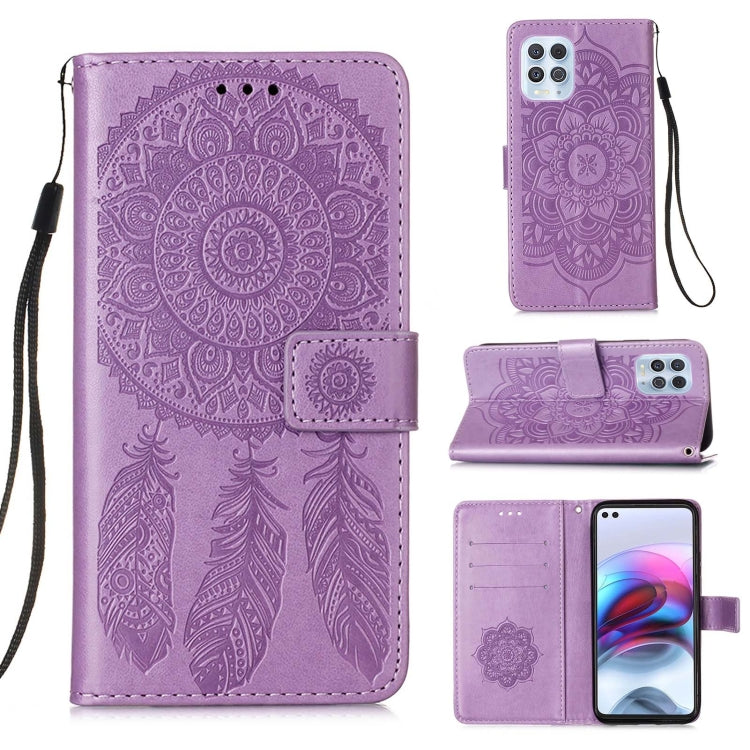For Motorola Moto G100 / Edge S Dream Catcher Printing Horizontal Flip Leather Case with Holder & Card Slots & Wallet & Lanyard