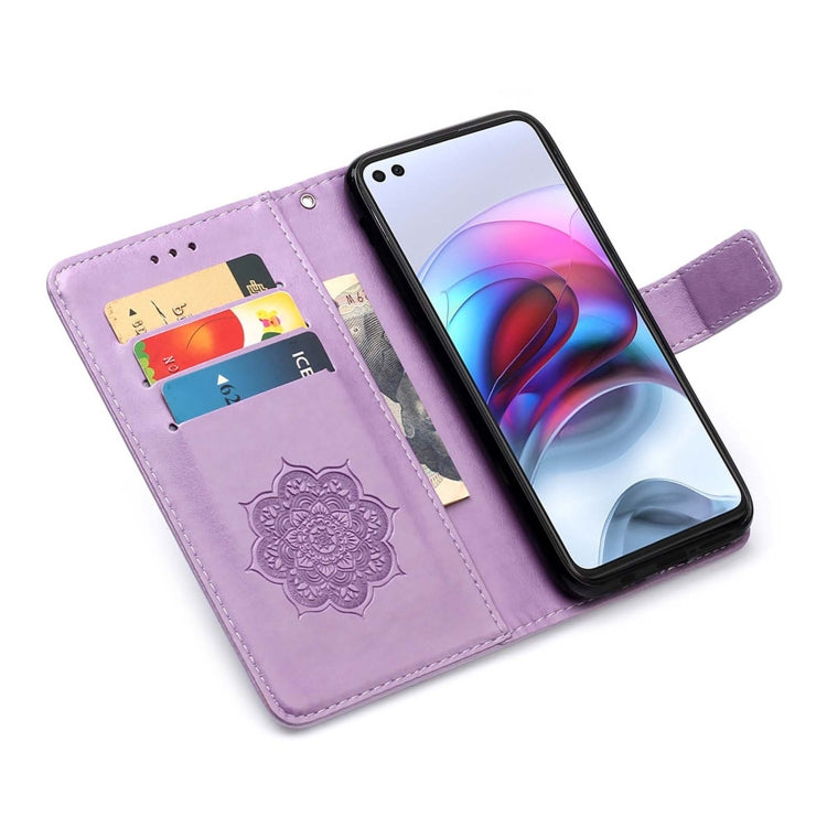 For Motorola Moto G100 / Edge S Dream Catcher Printing Horizontal Flip Leather Case with Holder & Card Slots & Wallet & Lanyard