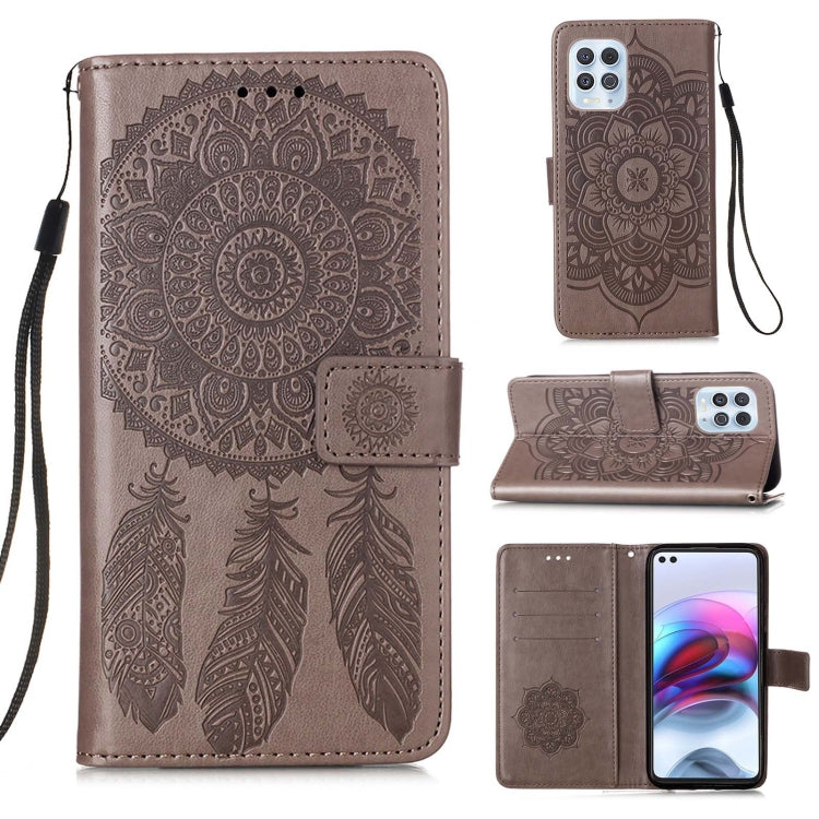 For Motorola Moto G100 / Edge S Dream Catcher Printing Horizontal Flip Leather Case with Holder & Card Slots & Wallet & Lanyard