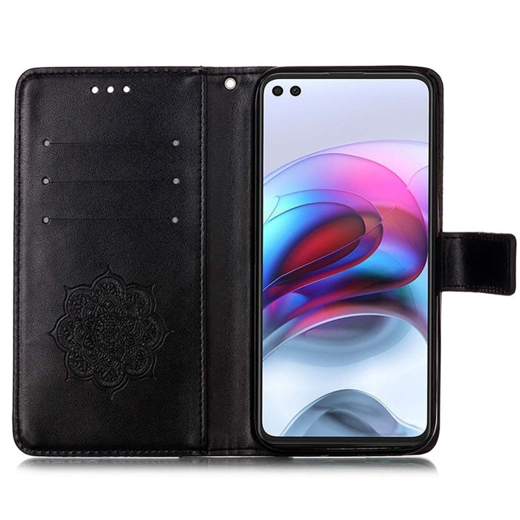 For Motorola Moto G100 / Edge S Dream Catcher Printing Horizontal Flip Leather Case with Holder & Card Slots & Wallet & Lanyard