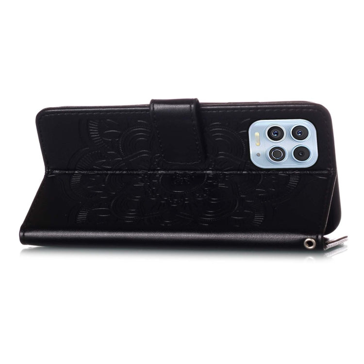 For Motorola Moto G100 / Edge S Dream Catcher Printing Horizontal Flip Leather Case with Holder & Card Slots & Wallet & Lanyard