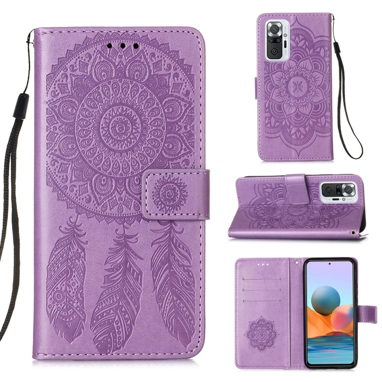 For Xiaomi Redmi Note 10 Pro / Note 10 Pro Max Dream Catcher Printing Horizontal Flip Leather Case with Holder & Card Slots & Wallet & Lanyard