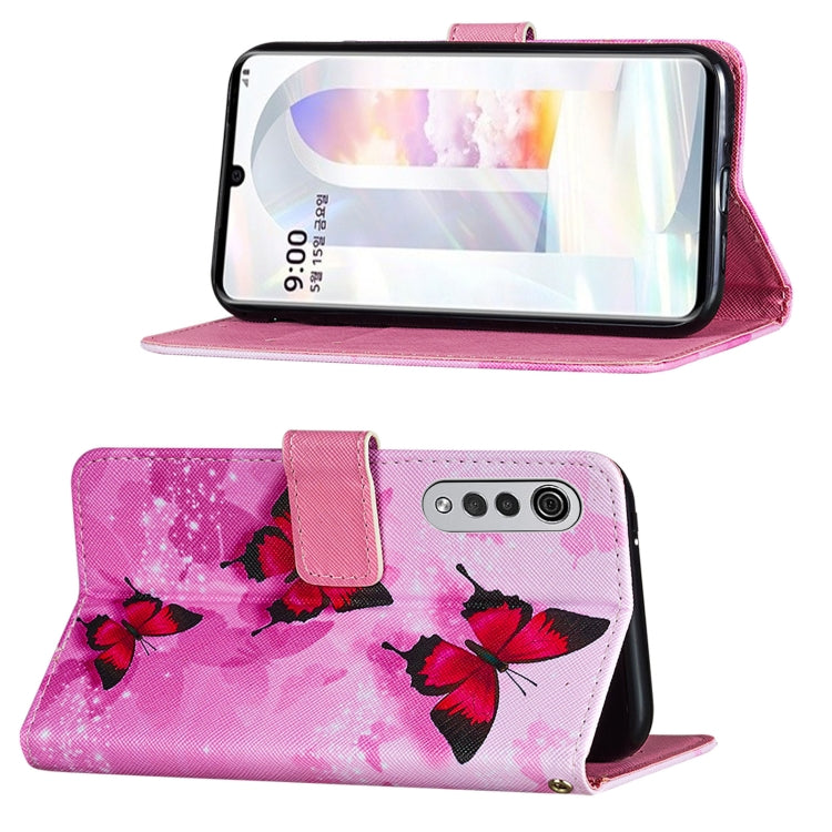 For LG Velvet 2 Pro Cross Texture Painting Pattern Horizontal Flip Leather Case with Holder & Card Slots & Wallet & Lanyard