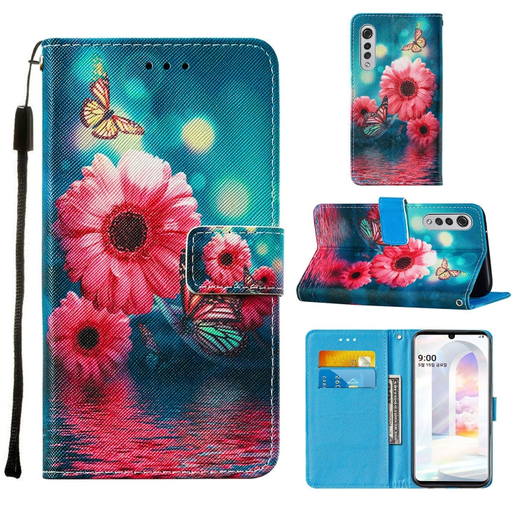 For LG Velvet 2 Pro Cross Texture Painting Pattern Horizontal Flip Leather Case with Holder & Card Slots & Wallet & Lanyard
