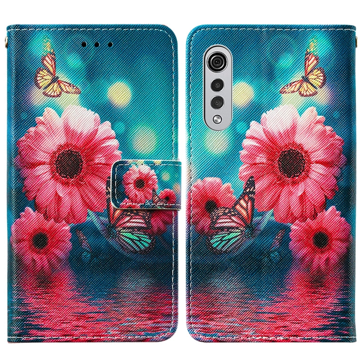 For LG Velvet 2 Pro Cross Texture Painting Pattern Horizontal Flip Leather Case with Holder & Card Slots & Wallet & Lanyard