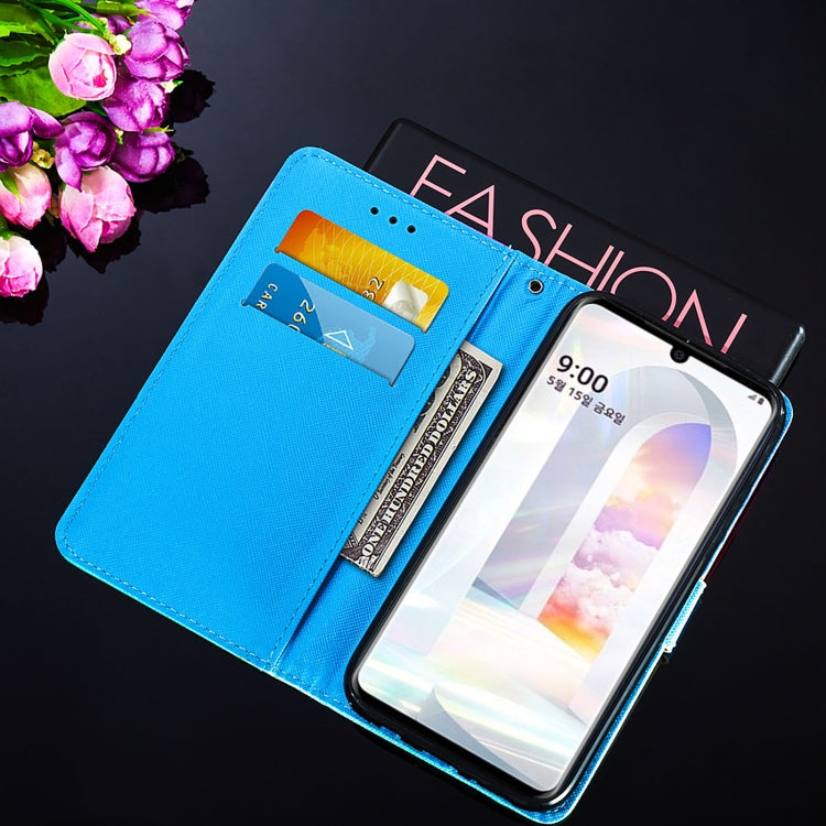 For LG Velvet 2 Pro Cross Texture Painting Pattern Horizontal Flip Leather Case with Holder & Card Slots & Wallet & Lanyard