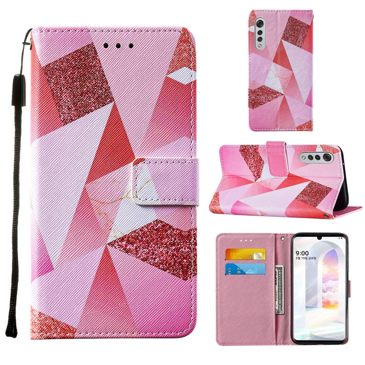 For LG Velvet 2 Pro Cross Texture Painting Pattern Horizontal Flip Leather Case with Holder & Card Slots & Wallet & Lanyard