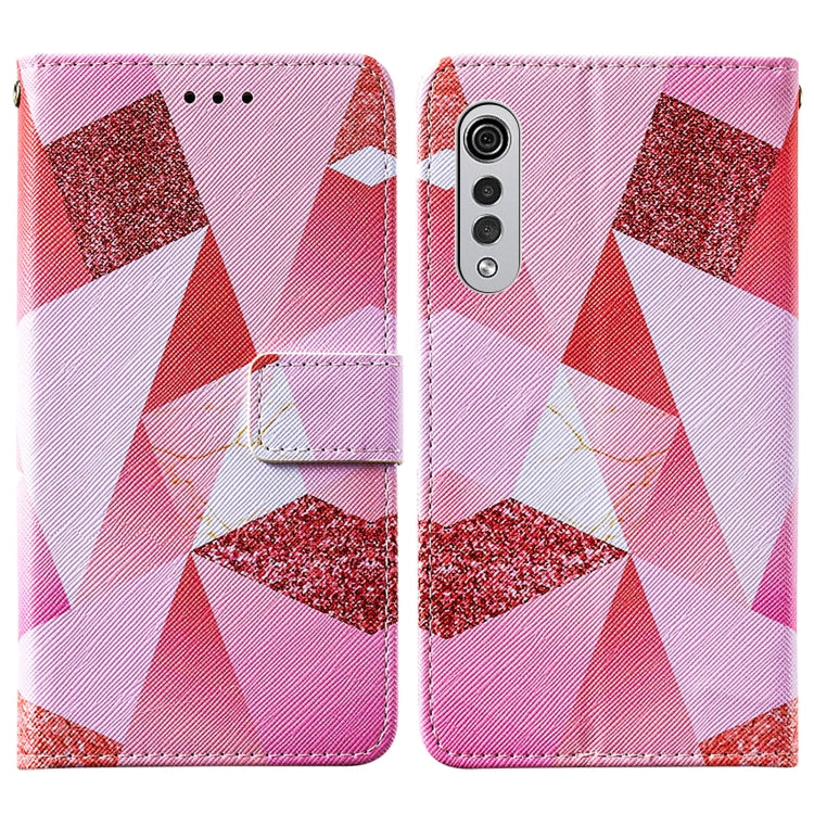 For LG Velvet 2 Pro Cross Texture Painting Pattern Horizontal Flip Leather Case with Holder & Card Slots & Wallet & Lanyard