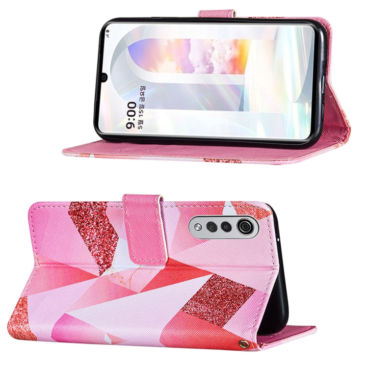 For LG Velvet 2 Pro Cross Texture Painting Pattern Horizontal Flip Leather Case with Holder & Card Slots & Wallet & Lanyard