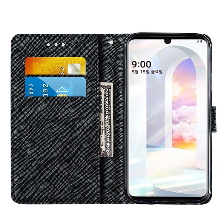 For LG Velvet 2 Pro Cross Texture Painting Pattern Horizontal Flip Leather Case with Holder & Card Slots & Wallet & Lanyard