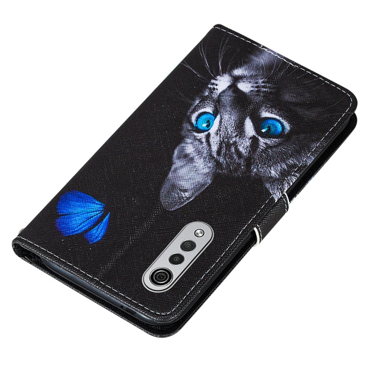 For LG Velvet 2 Pro Cross Texture Painting Pattern Horizontal Flip Leather Case with Holder & Card Slots & Wallet & Lanyard