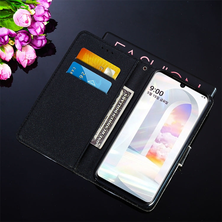 For LG Velvet 2 Pro Cross Texture Painting Pattern Horizontal Flip Leather Case with Holder & Card Slots & Wallet & Lanyard