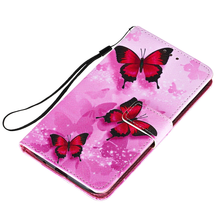 For Motorola Moto E7 Power Cross Texture Painting Pattern Horizontal Flip Leather Case with Holder & Card Slots & Wallet & Lanyard
