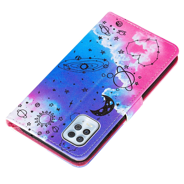 For Motorola Moto G100 / Edge S Cross Texture Painting Pattern Horizontal Flip Leather Case with Holder & Card Slots & Wallet & Lanyard