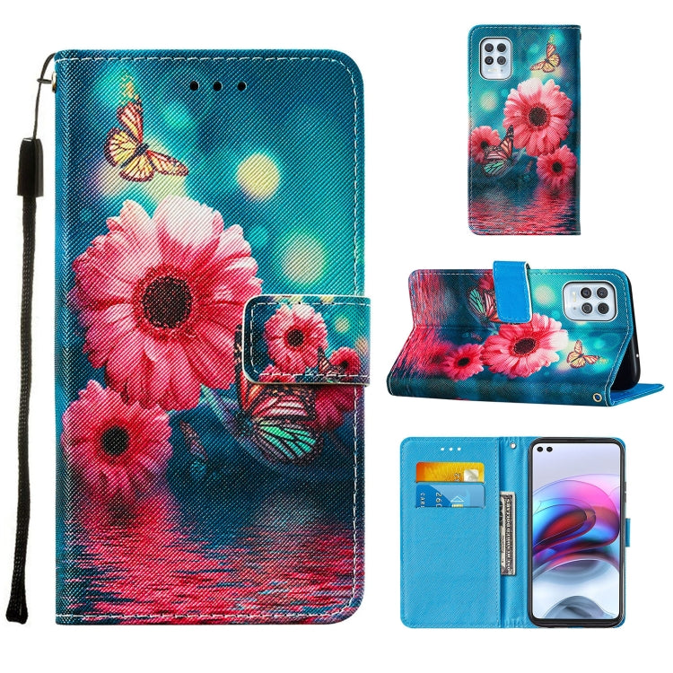 For Motorola Moto G100 / Edge S Cross Texture Painting Pattern Horizontal Flip Leather Case with Holder & Card Slots & Wallet & Lanyard