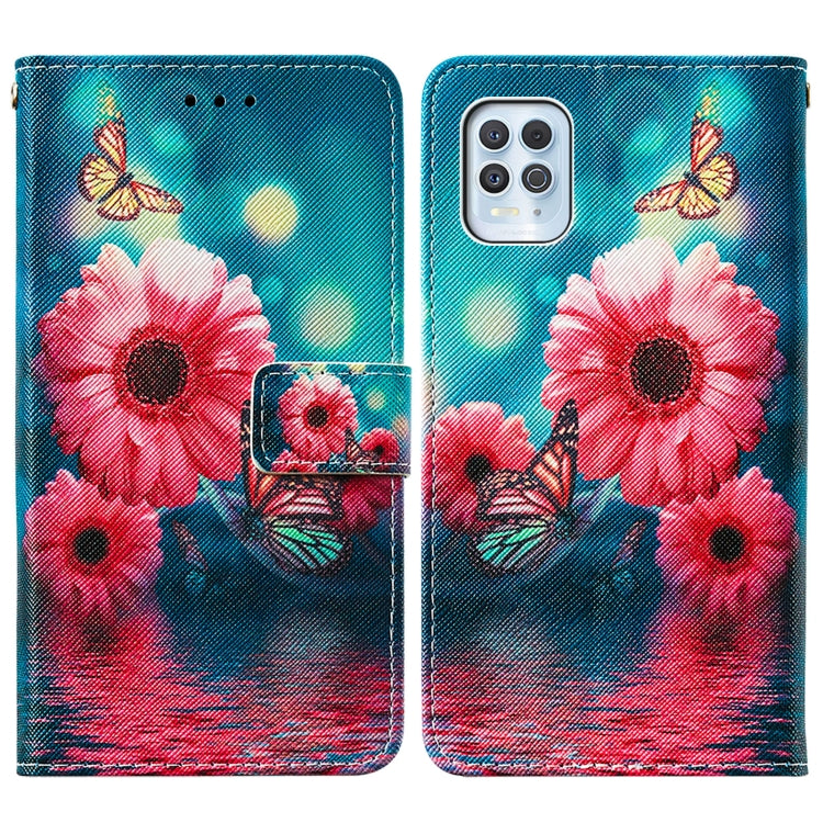 For Motorola Moto G100 / Edge S Cross Texture Painting Pattern Horizontal Flip Leather Case with Holder & Card Slots & Wallet & Lanyard