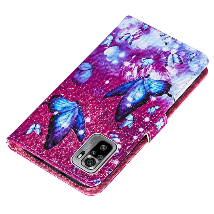 For Xiaomi Redmi Note 10S / Note 10 4G Cross Texture Painting Pattern Horizontal Flip Leather Case with Holder & Card Slots & Wallet & Lanyard