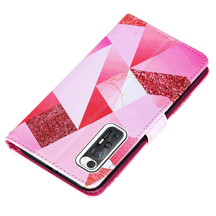 For Xiaomi Mi 10S Cross Texture Painting Pattern Horizontal Flip Leather Case with Holder & Card Slots & Wallet & Lanyard