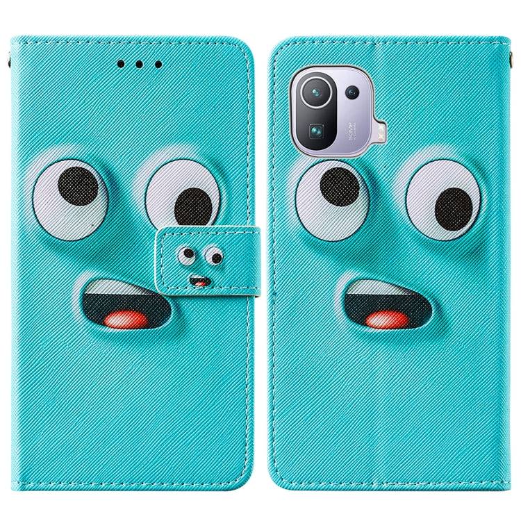 For Xiaomi Mi 11 Pro Cross Texture Painting Pattern Horizontal Flip Leather Case with Holder & Card Slots & Wallet & Lanyard