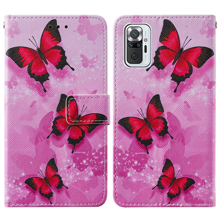 For Xiaomi Redmi Note 10 Pro / Note 10 Pro Max Cross Texture Painting Pattern Horizontal Flip Leather Case with Holder & Card Slots & Wallet & Lanyard