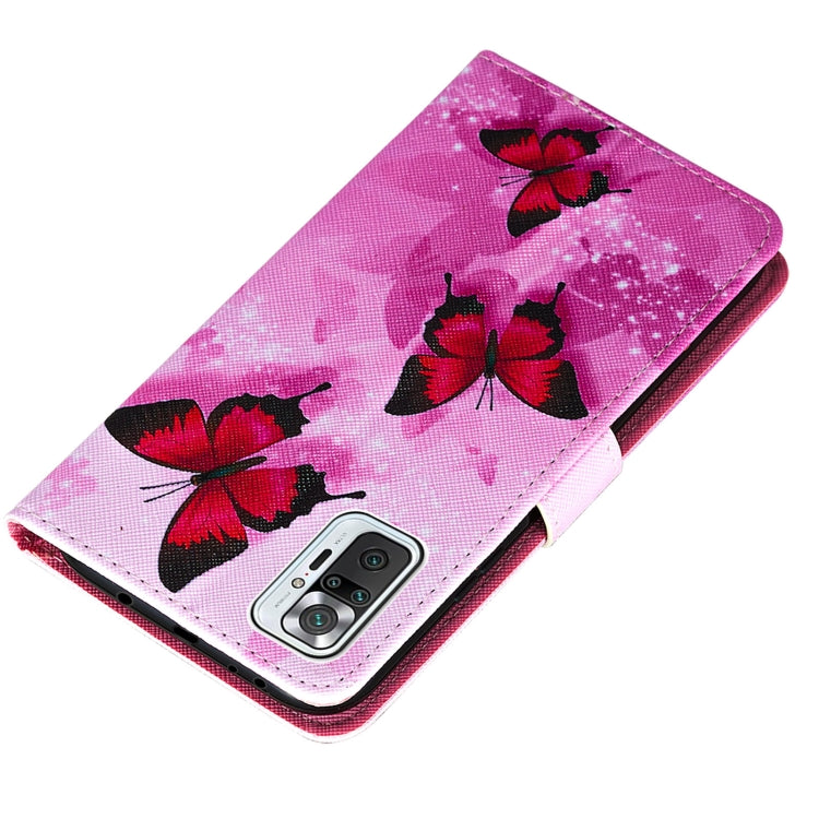 For Xiaomi Redmi Note 10 Pro / Note 10 Pro Max Cross Texture Painting Pattern Horizontal Flip Leather Case with Holder & Card Slots & Wallet & Lanyard