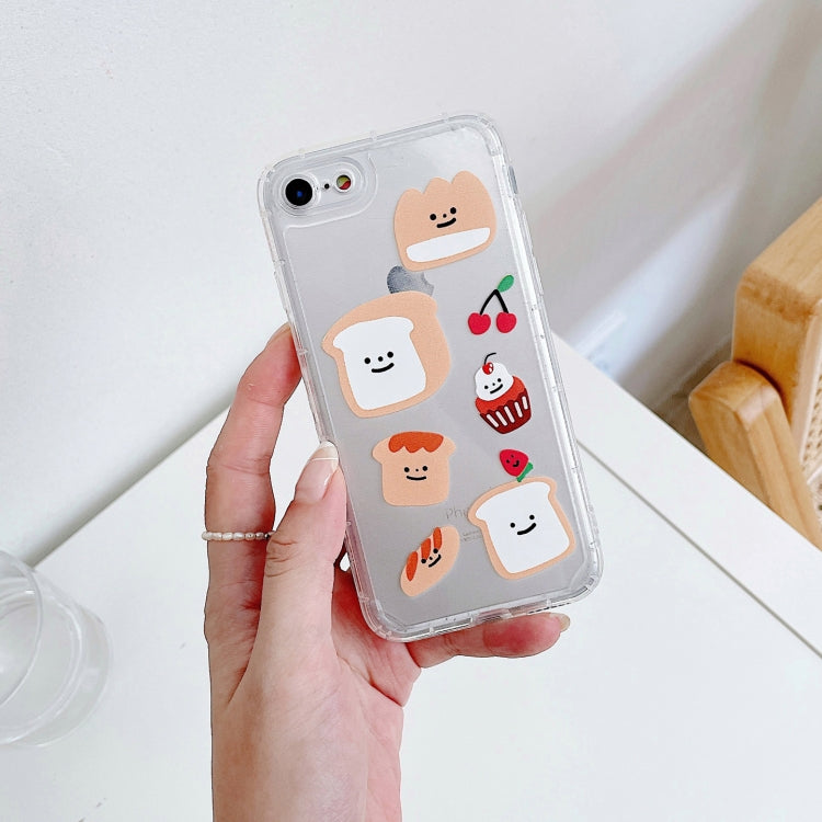 For iPhone SE 2022 / SE 2020 / 8 / 7 Precise Hole Transparent TPU Protective Case