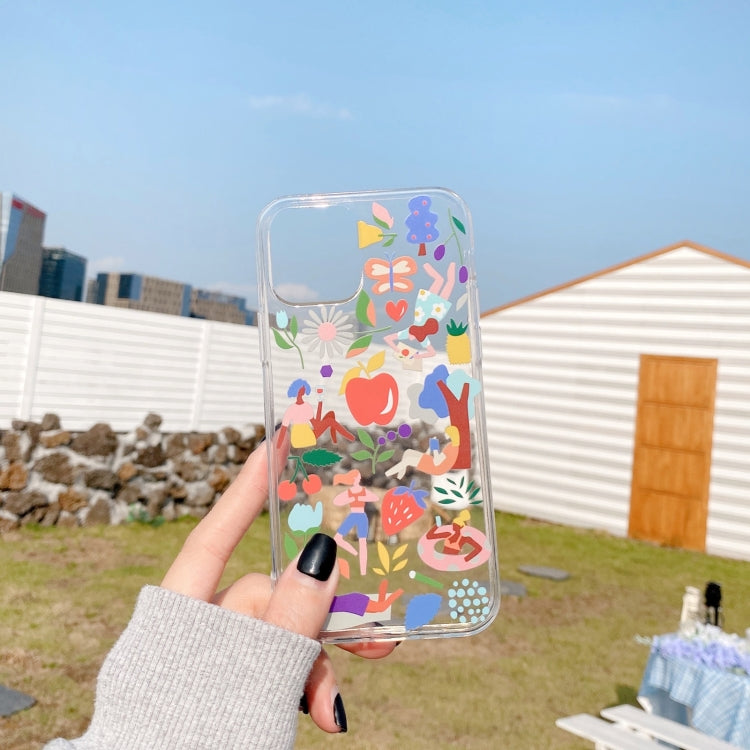 For iPhone 12 Precise Hole Transparent TPU Protective Case