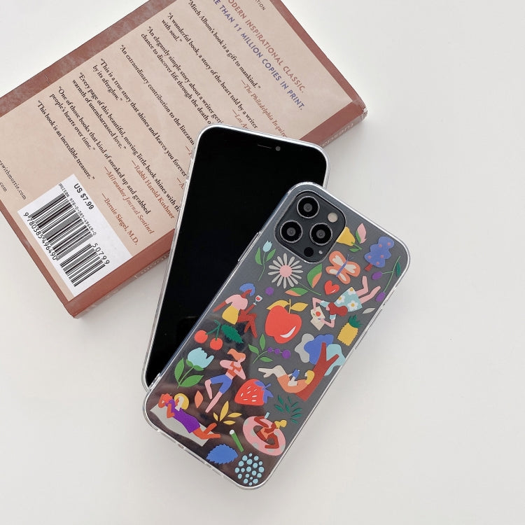 For iPhone 12 Precise Hole Transparent TPU Protective Case