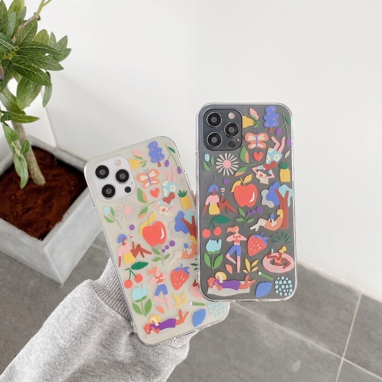 For iPhone 12 Precise Hole Transparent TPU Protective Case